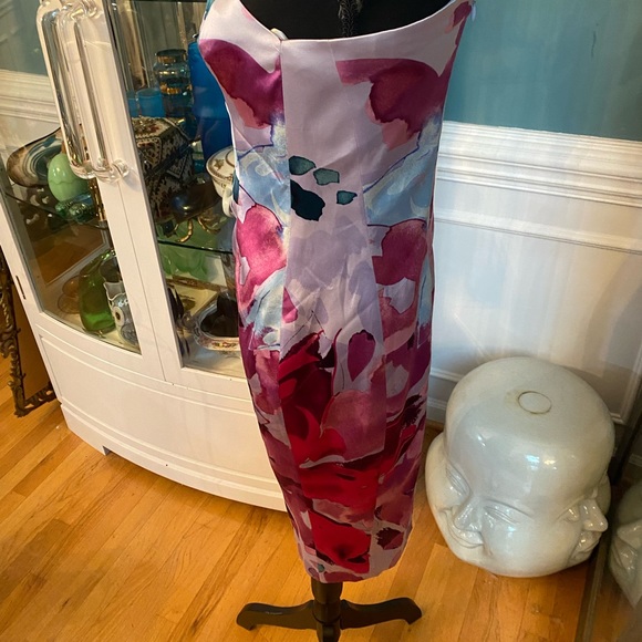 Kay Unger silk dress size 6 lined excellent condition - Picture 3 of 8